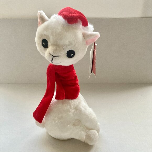 Aldi's Merry Moments Singing Llama Christmas Plush Stuffed Animal Moving Candy - Picture 2 of 12